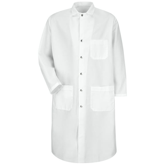 Red Kap Snap-Front Spun Polyester Butcher Coat