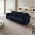 thumbnail image 5 of GVN Futon Couch, Sofa Loveseat, Lazy Sofa,Black Corduroy, Modern Style Solid Color Sofa, Multi-Person Sofa, Suitable For Living Room And Office, 5 of 12