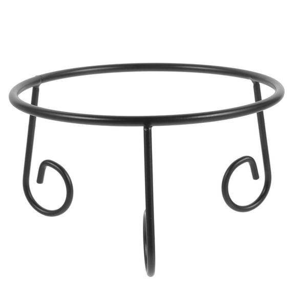 BESTOYARD Metal Crystal Ball Stand Black Gazing Ball Base for Bedroom Window Display