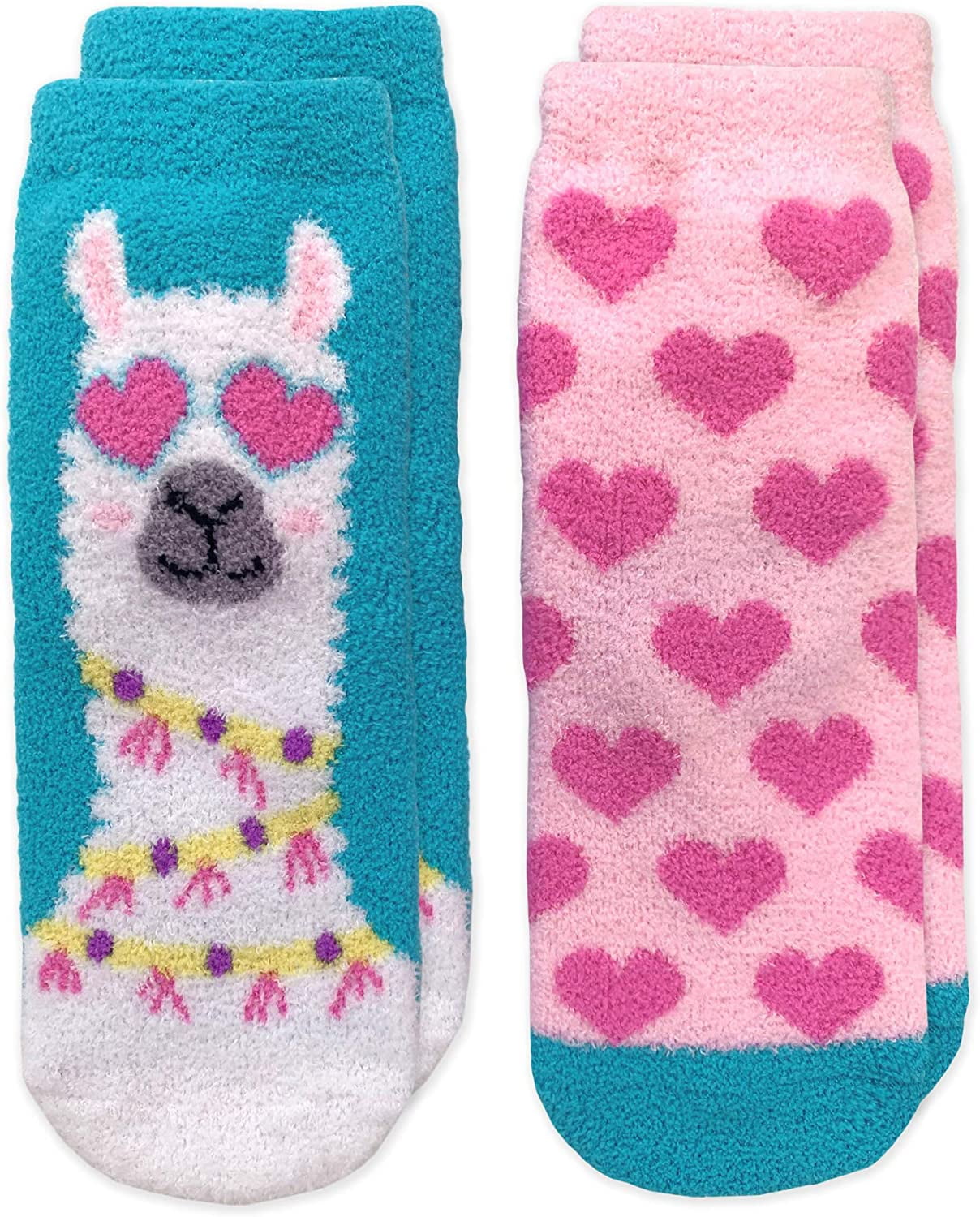Jefferies Socks Baby Girls Non-Skid Cat Crew Socks 6 Pair Pack