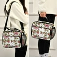 thumbnail image 6 of ALAZA Strawberries Lunch Box Insulated Cooler Bag Reusable Tote Bags Shoulder Strap, 6 of 7