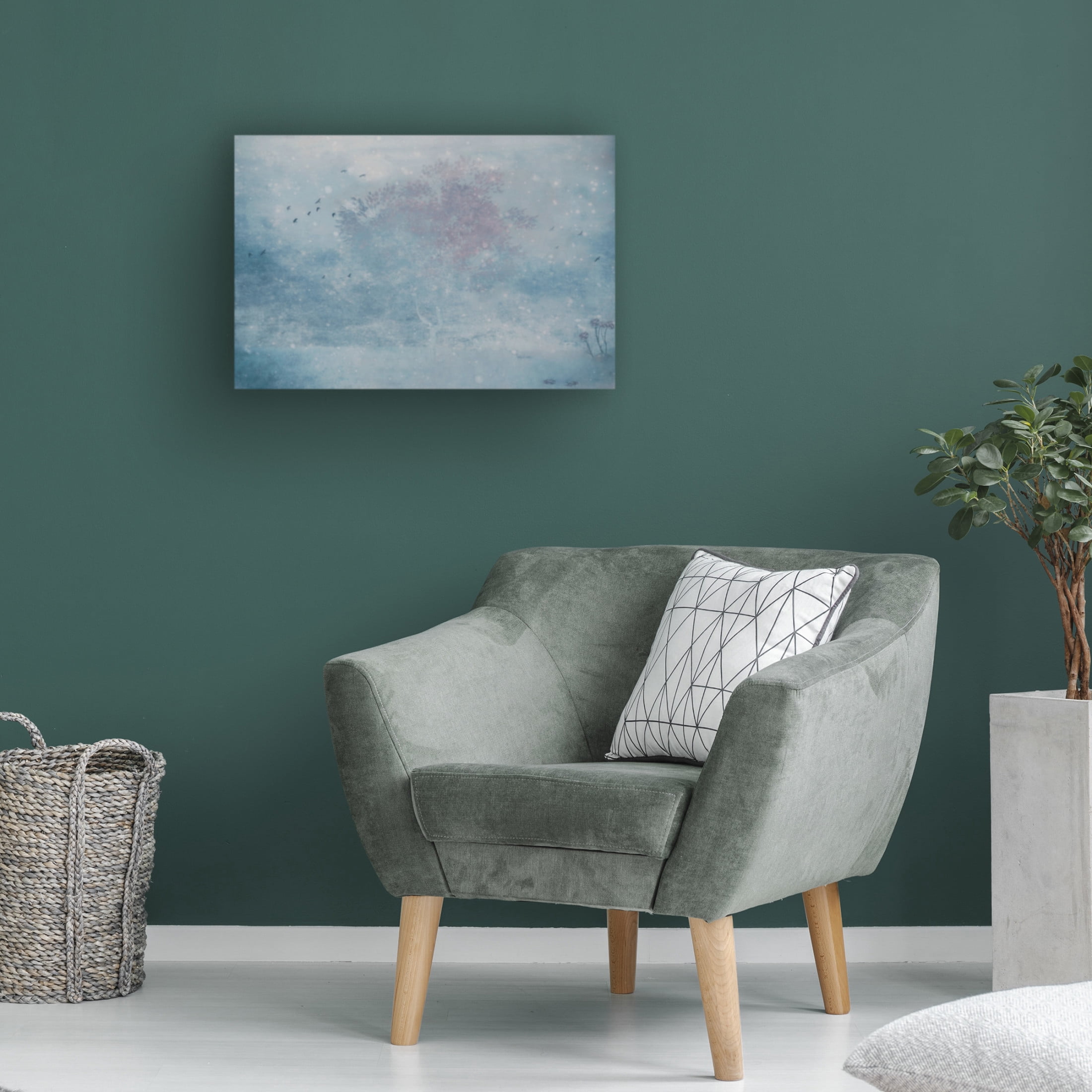 Canvas Wall Art - Delphine Devos 'The Winters Spring' Wall Art for Living Room, Bedroom, or Office Décor by Trademark Fine Art - 19 x 12 Inches
