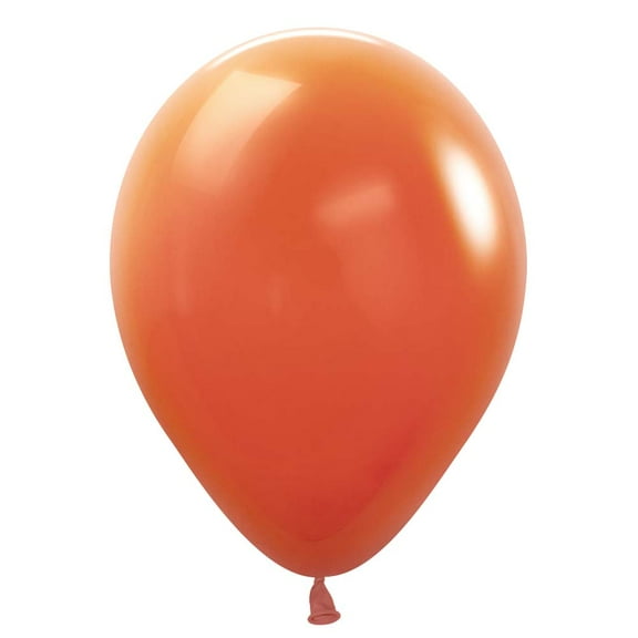 11 inch Sempertex Deluxe Sunset Orange Latex Balloons (10 Pack) - Party Supplies Decorations