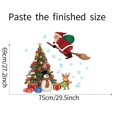 thumbnail image 4 of Pegatina navideña de árbol, Papá Noel, moscas en una escoba, pegatina de ventana de exhibición de vidrio, muñeco de nieve, alce, decoración del hogar, pegatinas de pared de ventana, 4 of 4