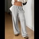 thumbnail image 5 of Pantalones Deportivos Anchos para Mujer, con Cordón, Holgados, de Cintura Alta y Sueltos, Informales Gris XS, 5 of 9