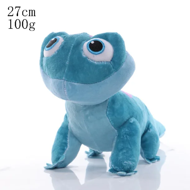 Disney Frozen 2 Bruni Elsa Olaf muñeco de peluche Kawaii Anime camaleón juguetes de peluche dibujos animados lindo elfo relleno colgante regalo de Navidad para niños