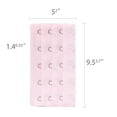 thumbnail image 3 of INSPIRE CHIC Women's 3 x 5 Hooks Adjustable Brassiere 5 Pcs Bra Extender Eye Tape Strap Black,Pink,Red,White,Purple 5, 3 of 5