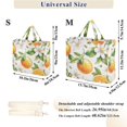 thumbnail image 2 of FORMRS Womens Corduroy Tote Bag Crossbody Shoulder Handbag with Pocket, Floral Watercolor Oranges, 2 of 7