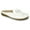 WHITE 3251, variant on kozi Women Comfort Mule Flat Shoe ML3251 Casual Slip-On Loafer with Round Moc Toe White Women Size 7