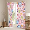 thumbnail image 3 of Castle Fairy Kids Boys Girls Cartoon Animal Salamander Blackout Curtains Set of 2 (52x84 Each),Kawaii Marine Axolotl Window Curtains,Ocean Sea Theme Curtains and Drapes,Microfiber Bedroom Decor, 3 of 6