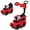Red, variant on Costway Mercedes Benz G350 3 in 1 Push and Pedal Ride-Ons, Pink