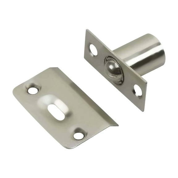 10 Pack Rok Hardware Brushed Nickel Adjustable Ball Catch Latch Cabinet Door With Radius Corners
