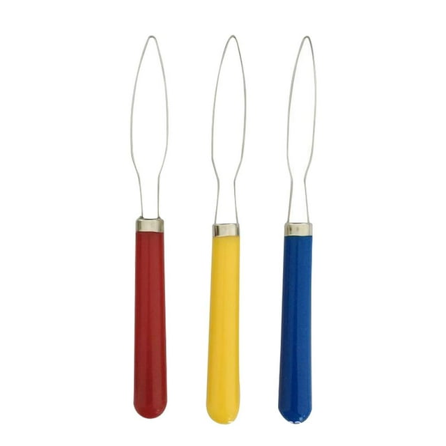 3pcs Elderly Button Dressing Aid Seniors Hook hook dressing aid Zipper Pull Helper Button Quick Puller Stainless Steel