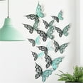 12PC 3D Hollow Wall Décor 3 Sizes Hollow Wall Stickers for Girls