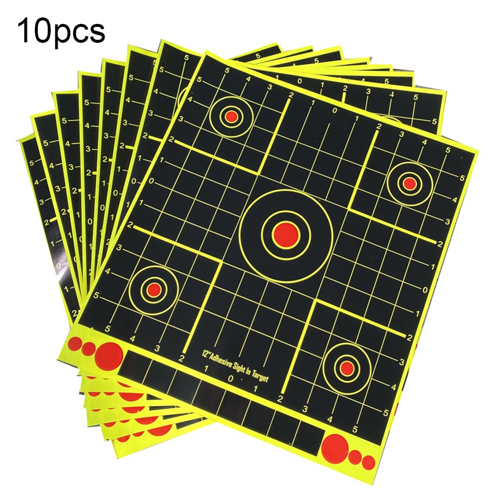 10pcs Shooting Target Papers Stickers SelfAdhesive Paper Target for