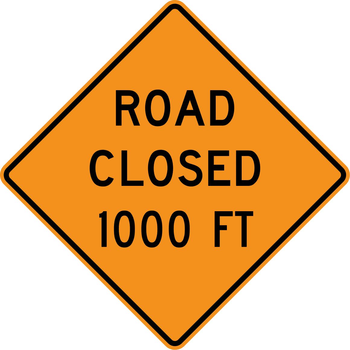 Traffic Warehouse Signs Road Is Closed 1000 Ft Ahead 18 X 24 traffic-warehouse-signs-road-is-closed-1000-ft-ahead-18-x-24