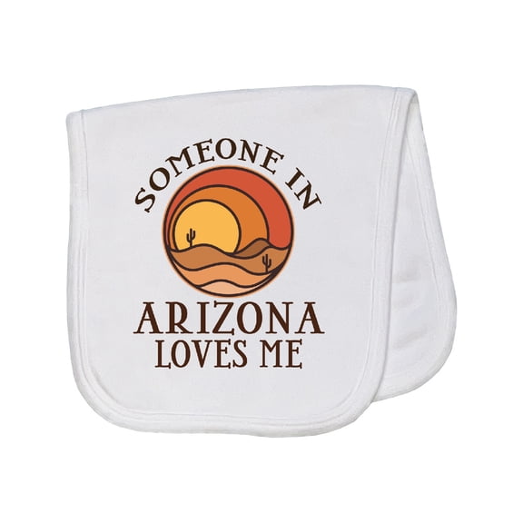 Inktastic Someone in Arizona Loves Me Baby Burp Cloth
