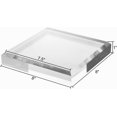 thumbnail image 2 of CiaoHER 1in Thickness Beveled Acrylic Square Display Block Clear Polished Pedestal Stand Riser (8x8, 1pack), 2 of 5