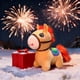 thumbnail image 1 of Llavero de Caballo de Fuego Rojo | Muñeco pequeño adorable y adorable | Material de felpa suave | Regalo perfecto para amigos, familiares y coleccionistas | Accesorio decorativo para bolsos,, 1 of 5