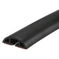 thumbnail image 1 of 0.4' W x 0.24' H 6.6ft Floor Cord Cover PVC Cable Protector Cable Management Black, 1 of 6