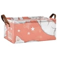 thumbnail image 2 of Lazy White Cats Storage Bins with Handles Foldable Storage Baskets for Shelves Organizer Cloth Baskets, 2 of 8