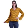 thumbnail image 1 of Moomaya Kurta Col Kurta Dentelle Détails Imprimé Manches Longues Tunique, 1 of 5