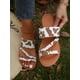 thumbnail image 1 of Women's Fashionable Flat Cow Print Slippers, 1 of 5