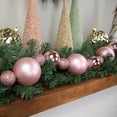 thumbnail image 3 of Northlight 3-Finish Shatterproof Ball Christmas Garland - 6' x 4" - Pink - Unlit, 3 of 6