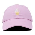 thumbnail image 4 of DALIX Soft Serve Ice Cream Hat Cotton Baseball Cap in Light Pink, 4 of 7