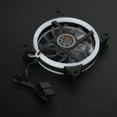 thumbnail image 4 of Multicolored Hydraulic Bearing 1200 RPM CPU Cooling Fan, RGB Chassis Fan, Silent For Desktop Computer  Double-Aperture Multicolored Lights + Packaging Screws, 4 of 8