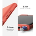 thumbnail image 6 of Ringke Air-S Case Compatible with Samsung Galaxy Note 10, Silicone Flexible TPU Shockproof Matte Slim Phone Cover - Coral, 6 of 9