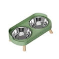 thumbnail image 3 of Comedero elevado para perros y gatos con protección para el cuello, fácil de limpiar y estable. Tazón de acero inoxidable, 3 of 9