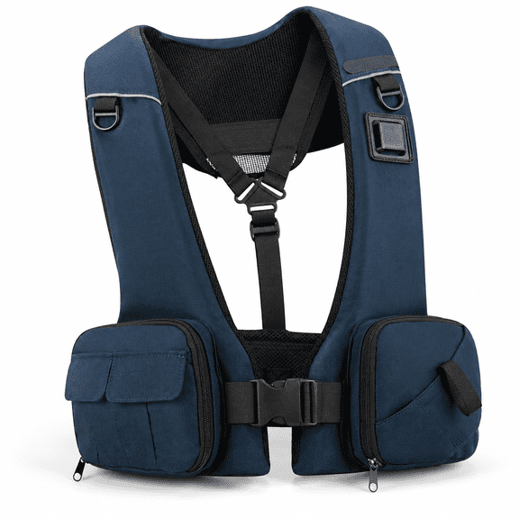 Blue Adjustable Lightweight Breathable Water Safety Life Jacket for Outdoor Water Sports