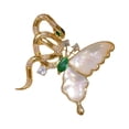 thumbnail image 3 of Broche de mariposa y serpiente Salvador con diamantes de imitación, 3 of 7