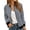 Grey, variant on Jacket for Women Solid Color Zip Up Outerwear Casual Lightweight Fall Coat