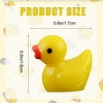 thumbnail image 7 of 100 Pieces Mini Resin Duck, Yellow Tiny Ducks Miniature Figures for Dollhouse Garden Landscape Decor Accessories, 7 of 7