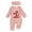 Pink, variant on Nwiuh My First Christmas Baby Girl Outfit Newborn Onesie Embroidery Long Sleeve Romper Headband Fall Winter Clothes (Pink, 0-3 Months)
