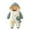 Green#86, variant on LIIPEE Boys Girls Plush Onesie Cartoon Animal Letter Thickened Warm Long Sleeve Hooded Button Down Fuzzy Jumpsuit Toddler Comfort Sports One-Pieces,Green,18-24 Months