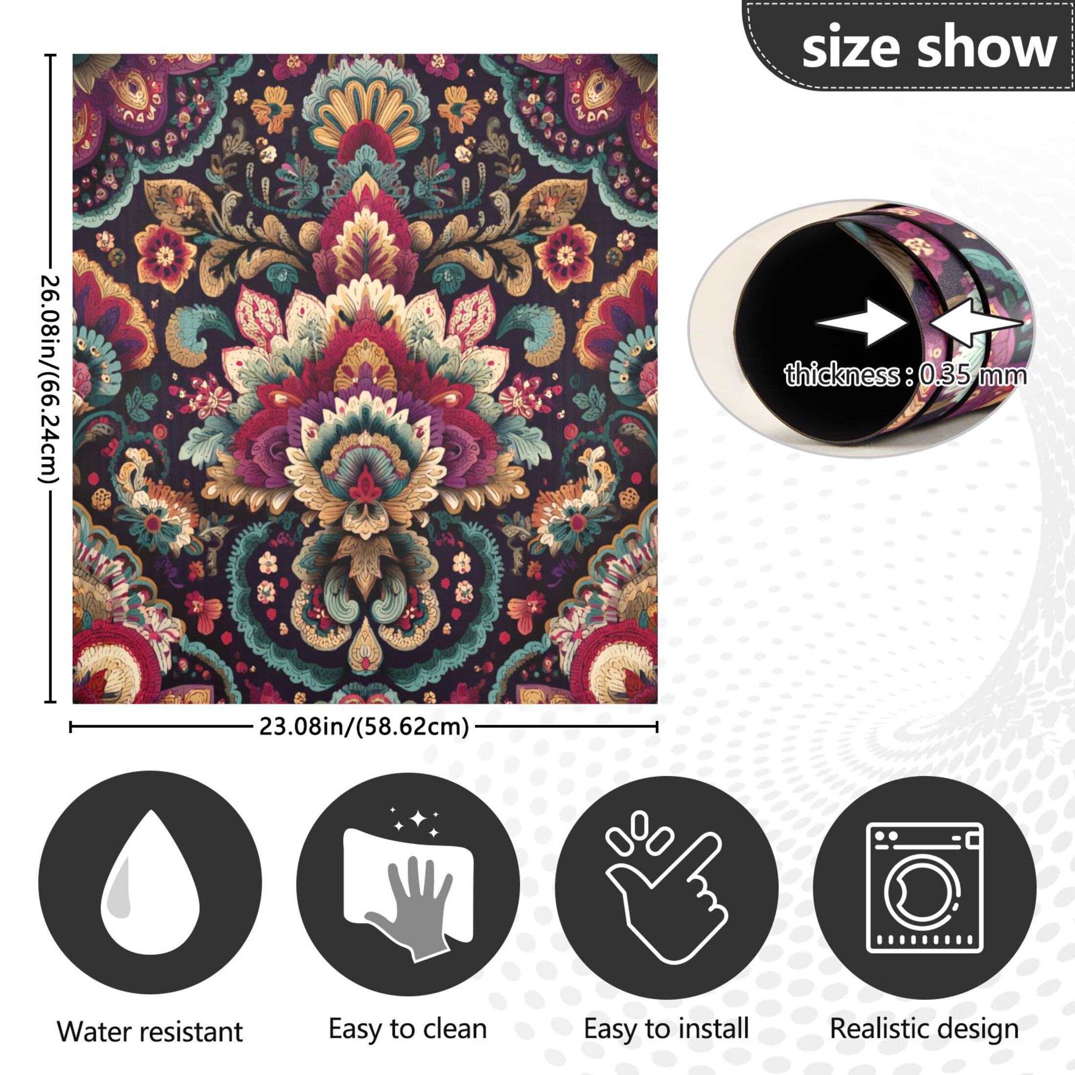 Dishwasher Sticker Magnetic Dishwasher Sticker Magnetic Decorative Sticker Refrigerator Sticker Dishwasher Decorative Stickers Seamless Colored Pattern