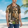 thumbnail image 6 of Chihuahua Dog Men'S 3d Print Casual Button Down Shirts, Novelty Hawaiian Short Sleeves Xl, 6 of 7