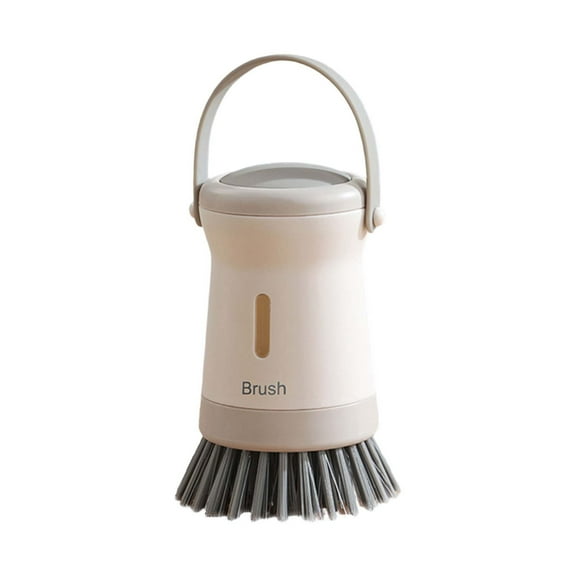 Zmeidao Dish Brush with Soap Dispenser, Portable Kitchen Scrub Brush for Dishes Pots Pans Sink Cleaning