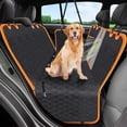 thumbnail image 1 of Funda para asiento de coche para perros, 600D, resistente y duradera, para asiento trasero, 100% impermeable, a prueba de arañazos, antideslizante, hamaca para perro con solapa lateral, fundas suaves, 1 of 5