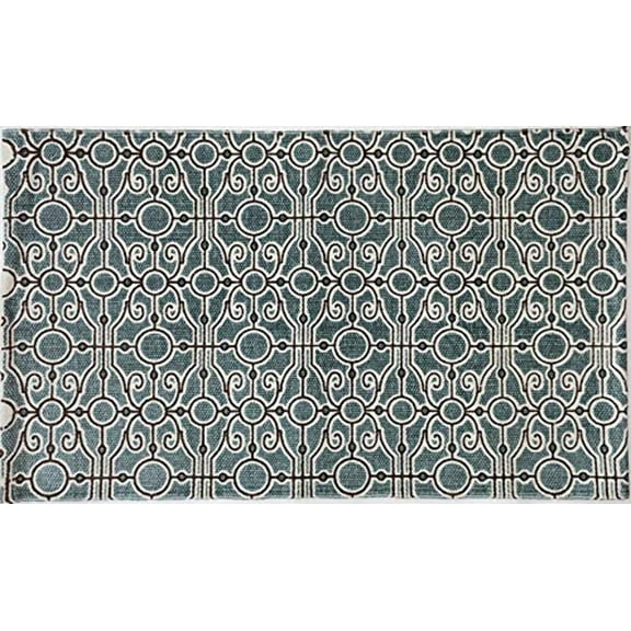 100% Cotton Traditional Design Handwoven Printed Rugs Size: 20 Inch x 32 Inch (Modern)