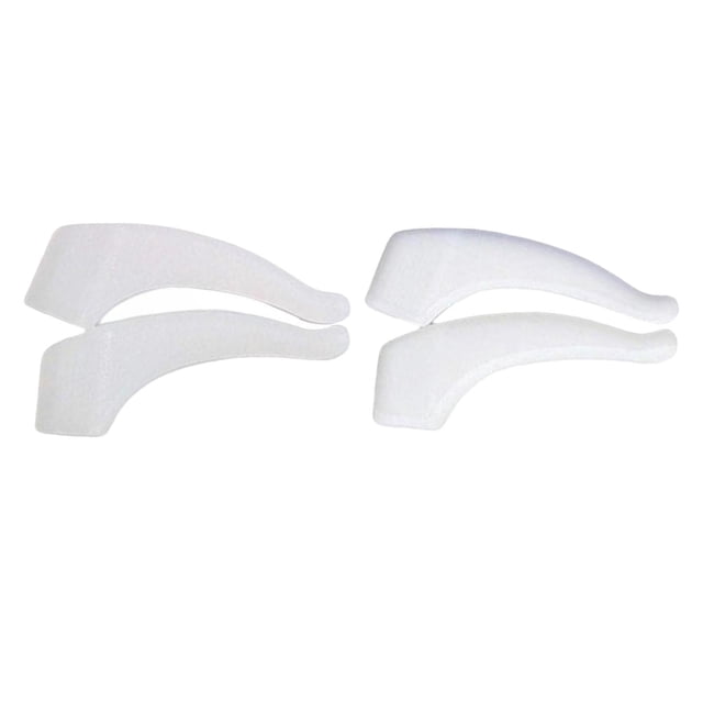 2 piezas de ganchos de silicona antideslizantes para las orejas de las gafas, soporte para la punta de la patilla claro y blanco