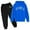 Z2 Blue, variant on REDARER Kids Printed Hoodie Set, Letter Pullover and Long Sleeve Top, Casual Outfit for Boys Girls Autumn Winter,9-10 Years