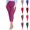 Blue, variant on Women's Summer Capri Leggings High Waisted Yoga Solid Color Fashionable Casual Slim Fitting Pocket Waist Cropped Pants