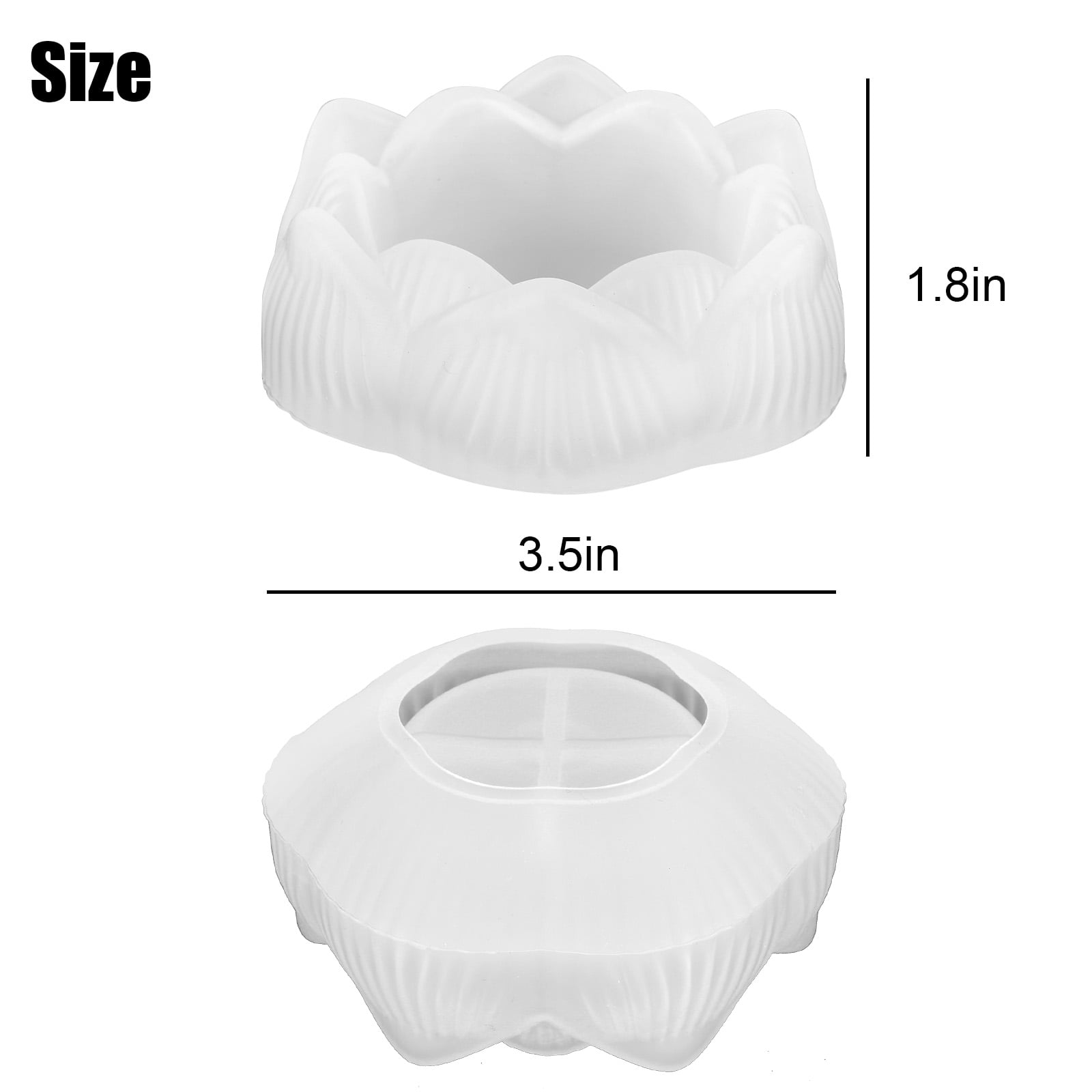 Lotus Camellia Stone Heart Shape Tea Light Candle Holder Meditation Spa  Soap Candle Making Silicone Mold Mould Epoxy Resin Casting Clay 