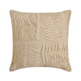 thumbnail image 1 of Housse de Coussin de Canapé, Housse de Coussin Écru, Housse de Coussin Patchwork Moderne, 12x12 Pouces (30x30 cm) Housse de Coussin, Housse de Coussin Carrée en Coton Lin, Plis Froncés - Vagues Tendres, 1 of 3