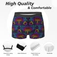 thumbnail image 2 of Men's Boxer Briefs, Flamboyant Dragonfly Soft Comfy Mens Underwear Boxer Briefs Breathable With Widen Waist, 2 of 7