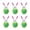 Green, variant on chaungfeng 6PCS Inflatable Easter Egg, 15.7 Inch Large Outdoor Courtyard Rabbit Shape Decoration for Lawn, Garden, Spring Party (Pink)
